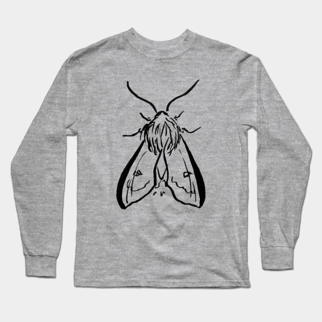 Moth Long Sleeve T-Shirt by DanaMartin